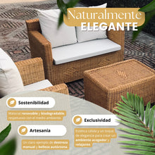 Charger l'image dans la galerie, ENSEMBLE DE JARDIN EN ROTIN NATUREL DU LAC MALAWI