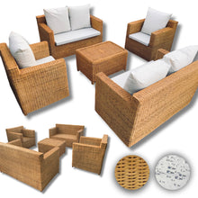 Charger l'image dans la galerie, ENSEMBLE DE JARDIN EN ROTIN NATUREL DU LAC MALAWI