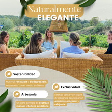 Cargar imagen en el visor de la galería, Conjunto de exterior mimbre natural. Masions du monde