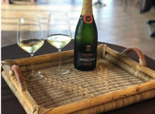 Charger l'image dans la galerie, MAMBA MUEBLES BANDEJA AFRICANA ARTESANAL COMPLEMENTOS BANDEJA AFRICANA DE RATÁN NATURAL