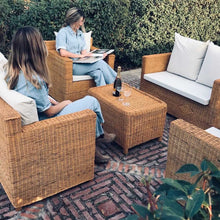 Charger l'image dans la galerie, MAMBA MUEBLES CONJUNTO DE JARDÍN LAGO MALAWI DE RATÁN NATURAL ENVÍO GRATIS SOFAS SET LAGO MALAWI
