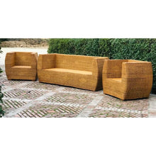 Cargar imagen en el visor de la galería, MAMBA MUEBLES CONJUNTO DE JARDIN MAFUMU DE RATÁN NATURAL SOFAS CONJUNTO DE JARDIN MAFUMU DE RATÁN NATURAL