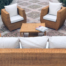 Cargar imagen en el visor de la galería, MAMBA MUEBLES CONJUNTO DE JARDIN MAFUMU DE RATÁN NATURAL SOFAS CONJUNTO DE JARDIN MAFUMU DE RATÁN NATURAL