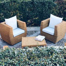 Cargar imagen en el visor de la galería, MAMBA MUEBLES CONJUNTO DE JARDIN MAFUMU DE RATÁN NATURAL SOFAS CONJUNTO DE JARDIN MAFUMU DE RATÁN NATURAL