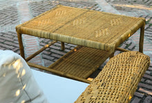 Cargar imagen en el visor de la galería, MAMBA MUEBLES MESA CENTRAL DE CONJUNTO DE JARDÍN SAFARI MESA MESA SAFARI DE RATÁN NATURAL PARA EXTERIOR O COMEDOR