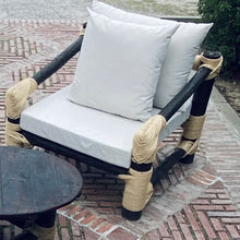 Charger l'image dans la galerie, MAMBA MUEBLES - Muebles de jardín CONJUNTO DE JARDÍN VIÑAMARFIL DE MADERA MACIZA DE PINO Y CUERDA NATURAL SET VIÑAMARFIL COLOR CLAROSCURO