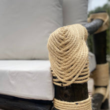 Charger l'image dans la galerie, MAMBA MUEBLES - Muebles de jardín CONJUNTO DE JARDÍN VIÑAMARFIL DE MADERA MACIZA DE PINO Y CUERDA NATURAL SET VIÑAMARFIL COLOR CLAROSCURO