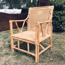 Cargar imagen en el visor de la galería, MAMBA MUEBLES SILLA SILLA JAMBO DE RATÁN NATURAL PARA EXTERIOR O COMEDOR