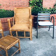 Cargar imagen en el visor de la galería, MAMBA MUEBLES SILLA SILLA JAMBO DE RATÁN NATURAL PARA EXTERIOR O COMEDOR