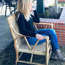 Cargar imagen en el visor de la galería, MAMBA MUEBLES SILLA SILLA JAMBO DE RATÁN NATURAL PARA EXTERIOR O COMEDOR