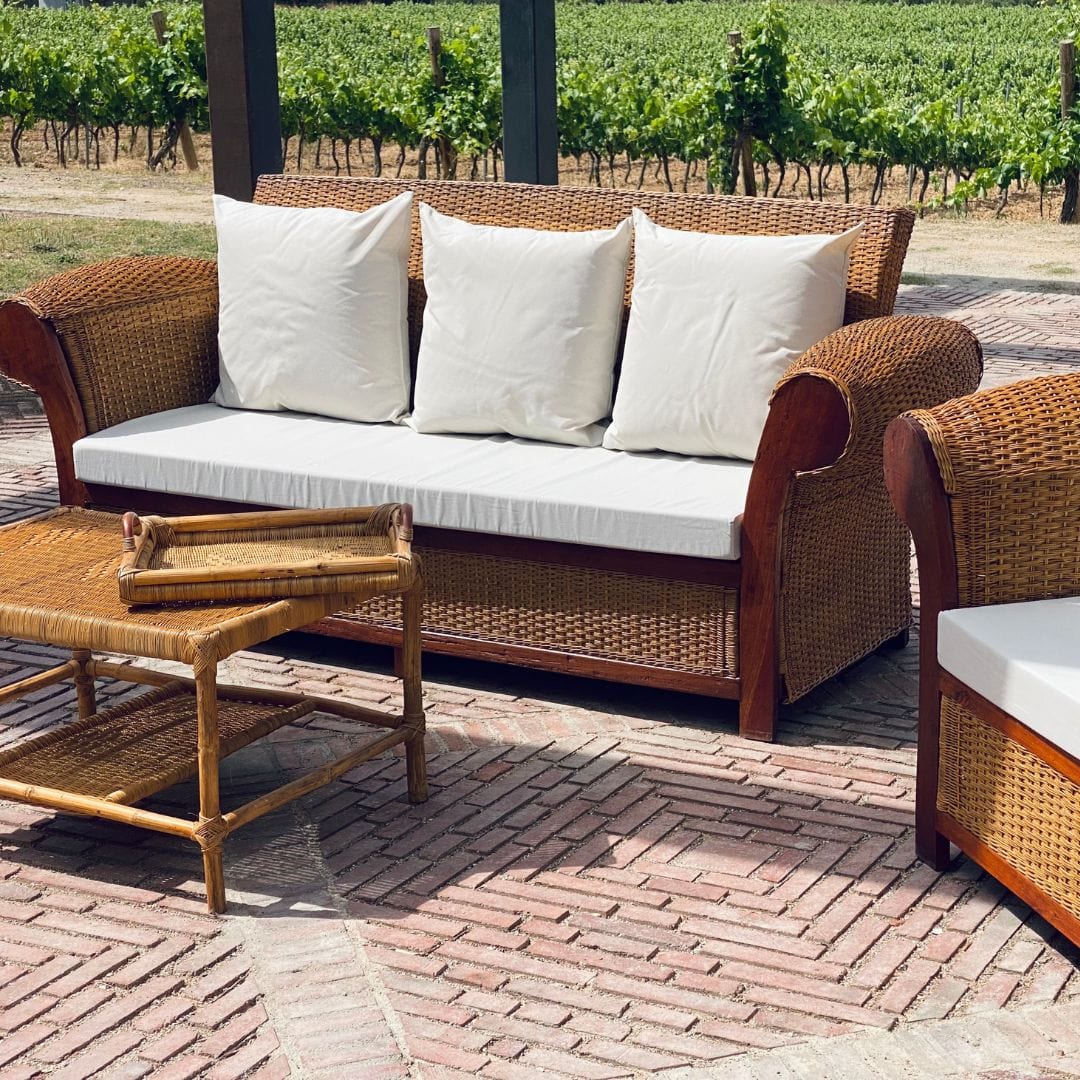 rattan bambus sofa KING ZAZÚ OUTDOOR TRIPLE SOFA IN NATURAL RATTAN – MAMBA MUEBLES