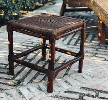 Cargar imagen en el visor de la galería, MAMBA MUEBLES TABURETE TABURETE MASAI DE RATÁN NATURAL PARA EXTERIOR O COMEDOR