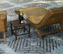 Cargar imagen en el visor de la galería, MAMBA MUEBLES TABURETE TABURETE MASAI DE RATÁN NATURAL PARA EXTERIOR O COMEDOR