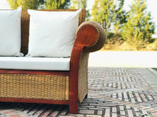 Cargar imagen en el visor de la galería, Muebles en jardín - Mamba muebles SOFAS SOFÁ DOBLE REY ZAZÚ DE RATÁN NATURAL