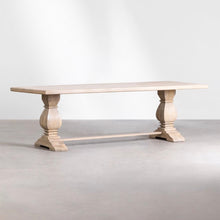 Load image into Gallery viewer, MESA SABINA. (180 y 220 X 100CM) MADERA DE MANGO CLARO
