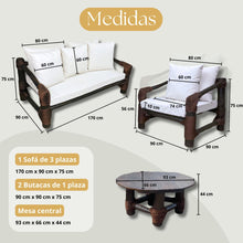 Load image into Gallery viewer, VIÑAMARFIL SET DARK WALNUT COLOR
