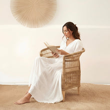 Load image into Gallery viewer, MALAWI ARMCHAIR THE ORIGINAL HANDMADE WITH NATURAL RATTAN
