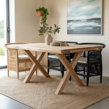 Cargar imagen en el visor de la galería, Mesa comedor SABANA 160cm madera acacia
