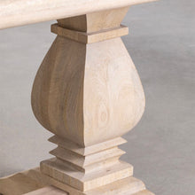 Load image into Gallery viewer, MESA SABINA. (180 y 220 X 100CM) MADERA DE MANGO CLARO
