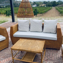 Load image into Gallery viewer, MAMBA MUEBLES - Muebles de jardín  CONJUNTO DE JARDÍN MAFUMU EDICIÓN ESPECIAL DE RATAN NATURAL PARA 6 PERSONAS
