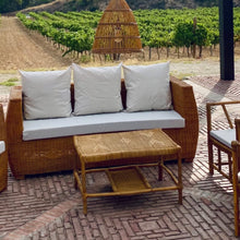 Load image into Gallery viewer, MAMBA MUEBLES - Muebles de jardín  CONJUNTO DE JARDÍN MAFUMU EDICIÓN ESPECIAL DE RATAN NATURAL PARA 6 PERSONAS
