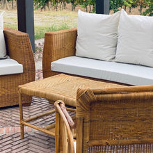 Load image into Gallery viewer, MAMBA MUEBLES - Muebles de jardín  CONJUNTO DE JARDÍN MAFUMU EDICIÓN ESPECIAL DE RATAN NATURAL PARA 6 PERSONAS
