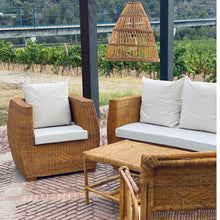 Load image into Gallery viewer, MAMBA MUEBLES - Muebles de jardín  CONJUNTO DE JARDÍN MAFUMU EDICIÓN ESPECIAL DE RATAN NATURAL PARA 6 PERSONAS
