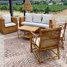 Load image into Gallery viewer, MAMBA MUEBLES - Muebles de jardín  CONJUNTO DE JARDÍN MAFUMU EDICIÓN ESPECIAL DE RATAN NATURAL PARA 6 PERSONAS
