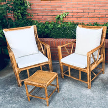 Load image into Gallery viewer, MAMBA MUEBLES SILLA SILLA JAMBO DE RATÁN NATURAL PARA EXTERIOR O COMEDOR
