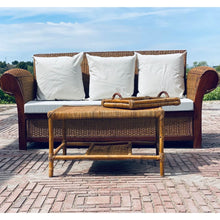 Load image into Gallery viewer, MAMBA MUEBLES SOFAS CONJUNTO DE JARDÍN REY ZAZÚ PARA 5 PERSONAS DE RATÁN NATURAL
