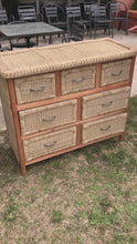 Load and play video in Gallery viewer, MASAI NATURAL RATTAN DRAWER FOR OUTDOOR OR INDOOR
